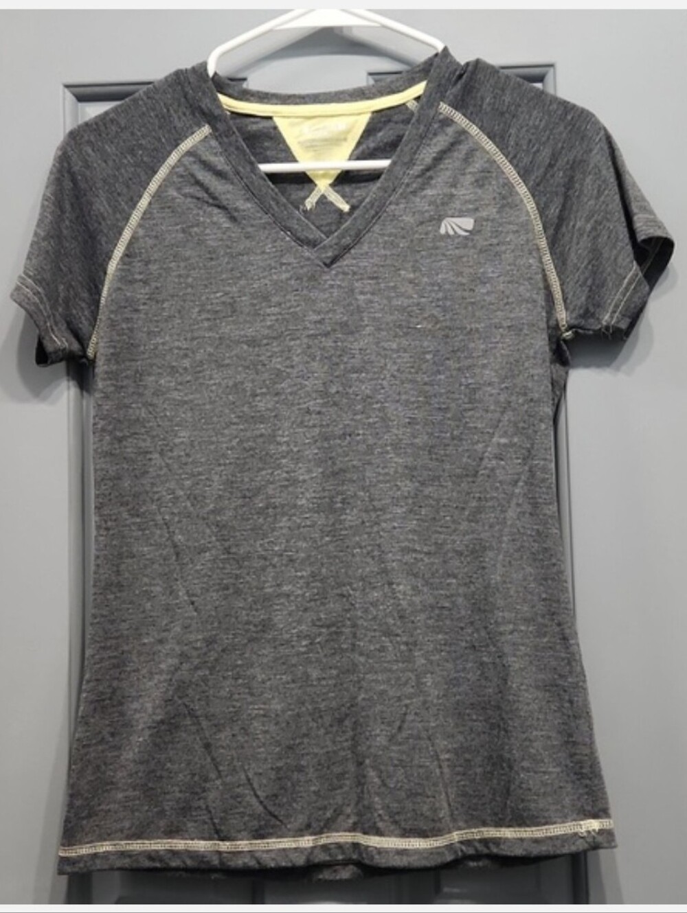 Marika Tek Dry-Wik Gray Yellow Tee small